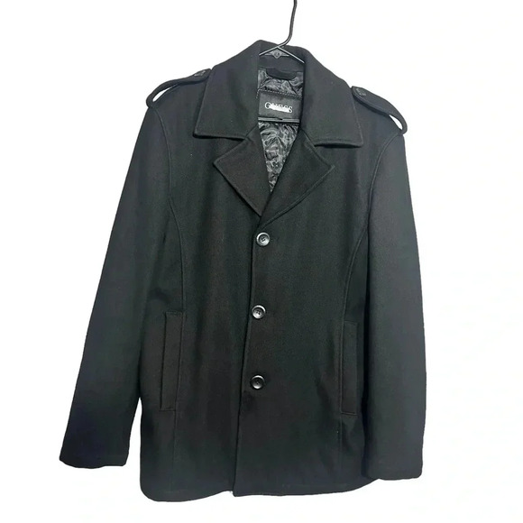 Guess Men’s Wool Blend Coat Size Medium - Picture 1 of 8